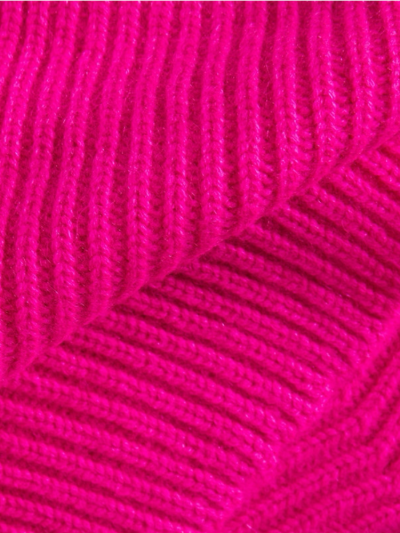 Col KOON 100% cachemire 6 fils couleur rose fluo. Boutique Mademoiselle Louise - Melle Louise.