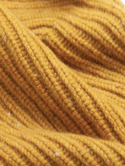 Col KOON 100% cachemire 6 fils couleur safran. Boutique Mademoiselle Louise - Melle Louise.