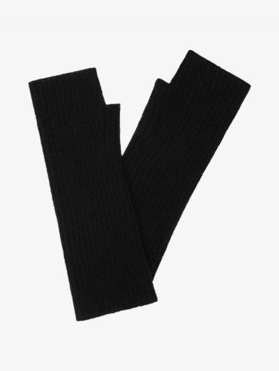 Mitaines KOON 100% cachemire 6 fils couleur noir. Boutique Mademoiselle Louise - Melle Louise.