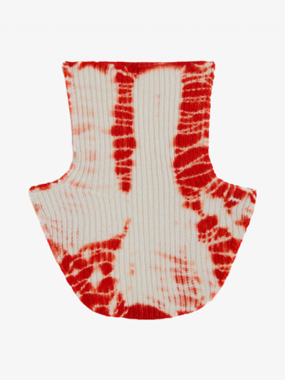 Col KOON 100% cachemire 6 fils couleur orange tie and dye. Boutique Mademoiselle Louise - Melle Louise.