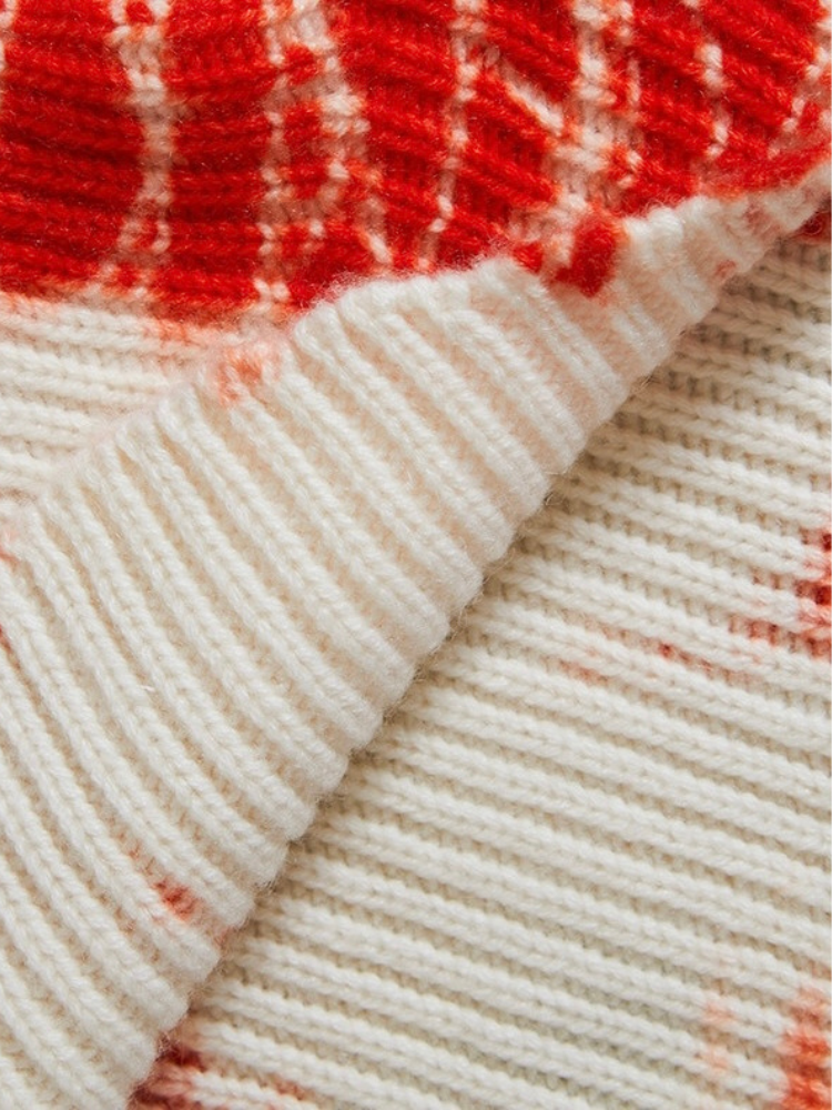 Col KOON 100% cachemire 6 fils couleur orange tie and dye. Boutique Mademoiselle Louise - Melle Louise.