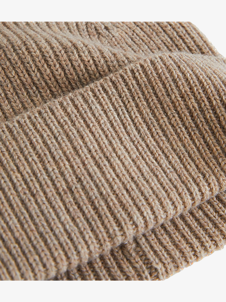 Bonnet KOON 100% cachemire 6 fils couleur beige. Boutique Mademoiselle Louise - Melle Louise.