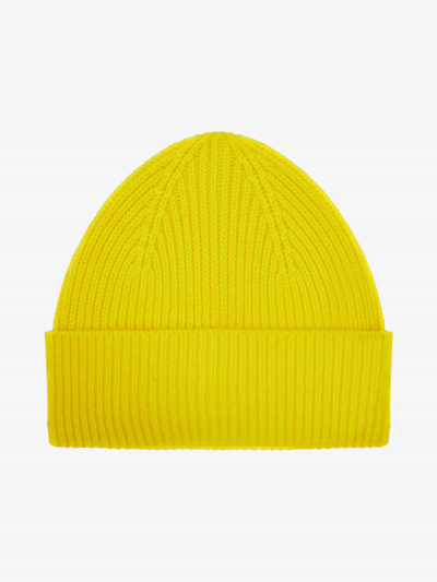 Bonnet KOON 100% cachemire 6 fils couleur citron. Boutique Mademoiselle Louise - Melle Louise.