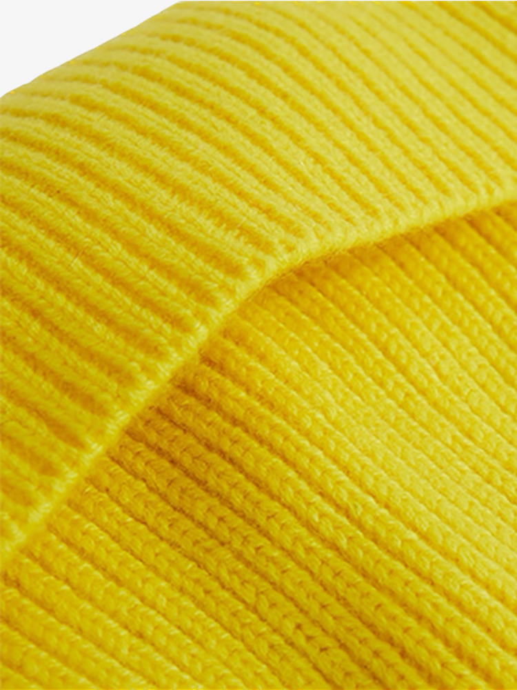 Bonnet KOON 100% cachemire 6 fils couleur citron. Boutique Mademoiselle Louise - Melle Louise.