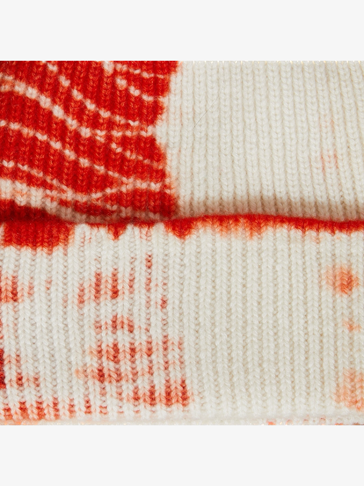 Bonnet KOON 100% cachemire 6 fils couleur orange tie and dye. Boutique Mademoiselle Louise - Melle Louise.
