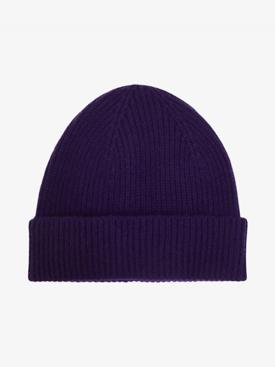 Bonnet KOON 100% cachemire 6 fils couleur Purple. Boutique Mademoiselle Louise - Melle Louise.