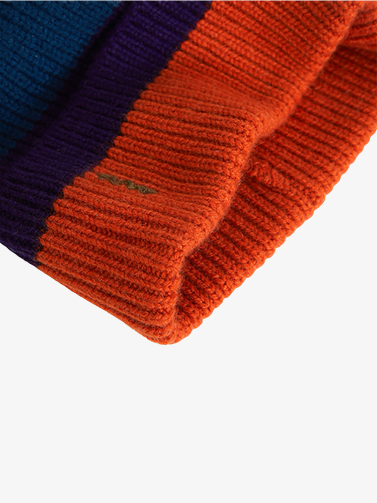 Bonnet KOON 100% cachemire 6 fils couleur rayé. Boutique Mademoiselle Louise - Melle Louise.