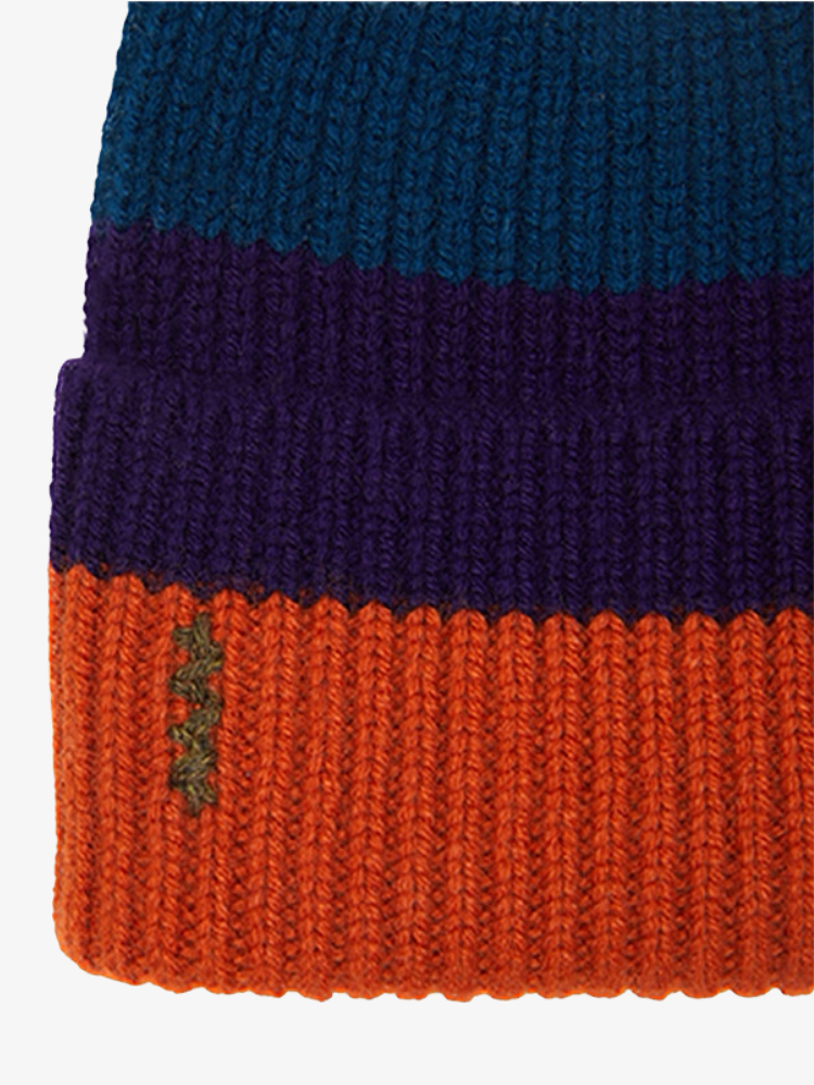 Bonnet KOON 100% cachemire 6 fils couleur rayé. Boutique Mademoiselle Louise - Melle Louise.