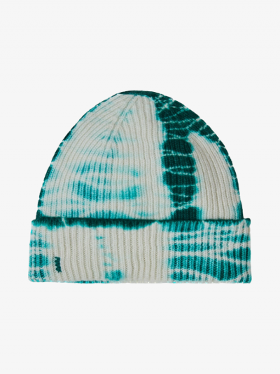Bonnet KOON 100% cachemire 6 fils couleur vert tie and dye. Boutique Mademoiselle Louise - Melle Louise.