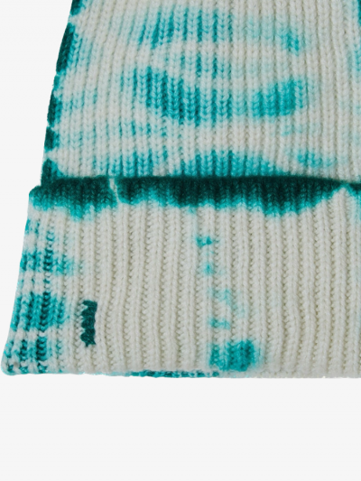 Bonnet KOON 100% cachemire 6 fils couleur vert tie and dye. Boutique Mademoiselle Louise - Melle Louise.