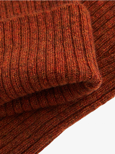 Mitaines KOON 100% cachemire 6 fils couleur terracotta. Boutique Mademoiselle Louise - Melle Louise. 2