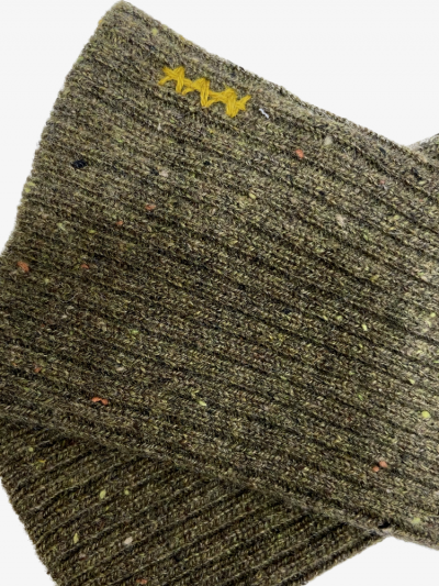 Mitaines KOON 100% cachemire 6 fils couleur kaki chiné. Boutique Mademoiselle Louise - Melle Louise. 2