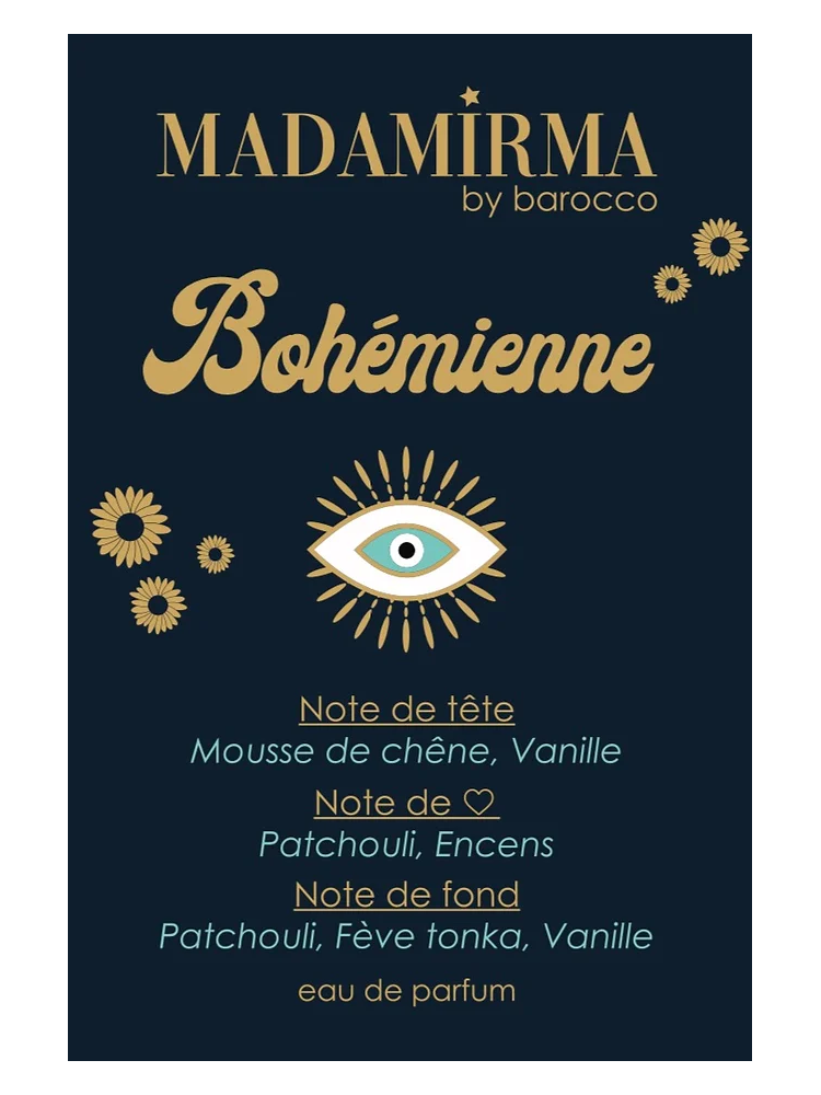 Eau de parfum Bohémienne 100ml. Parfum Madamirma. Mademoiselle Louise - Melle Louise
