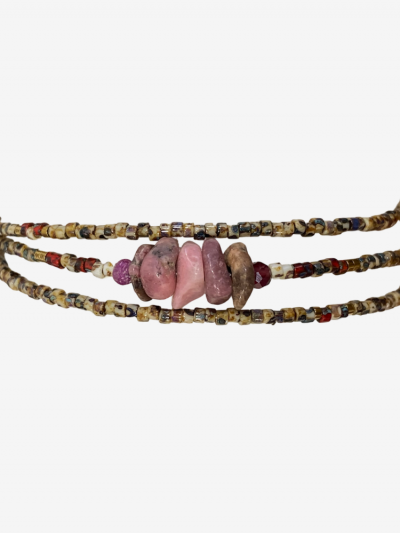 Bracelet fishing avec pierre semi-précieuses turquoise, heishi, jase. Bracelet avec fermoir. 2