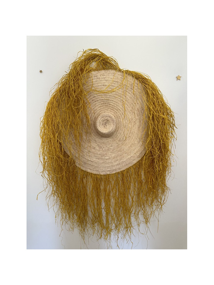 Chapeau déco BALI moutarde