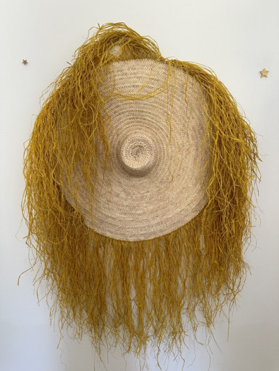 Chapeau déco BALI moutarde