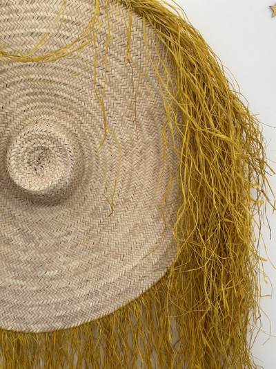 Chapeau déco BALI moutarde 2