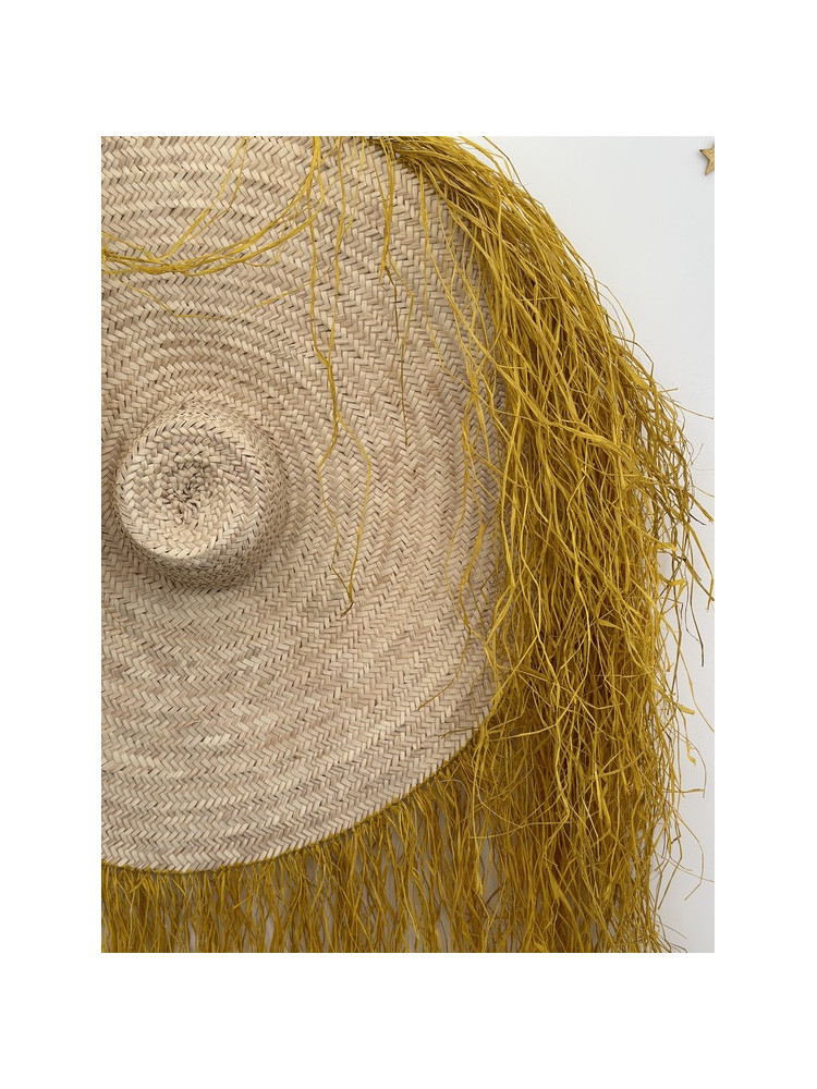 Chapeau déco BALI moutarde