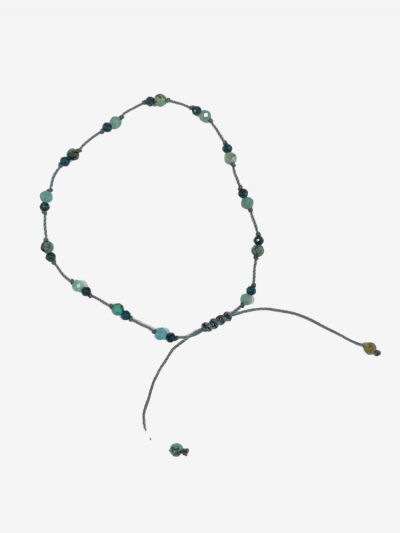 Bracelet single JANE rakhi me omposées de différentes pierres: amazonite, turquoise et zircon. Melle Louise. 2