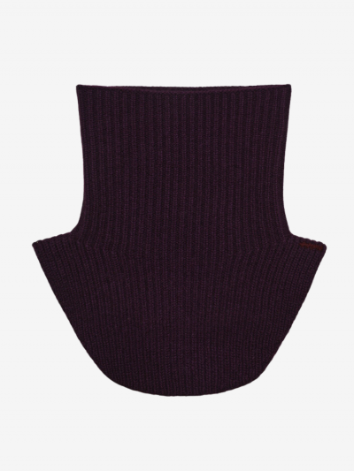 Col KOON 100% cachemire 6 fils couleur plum prune. Boutique Mademoiselle Louise - Melle Louise.