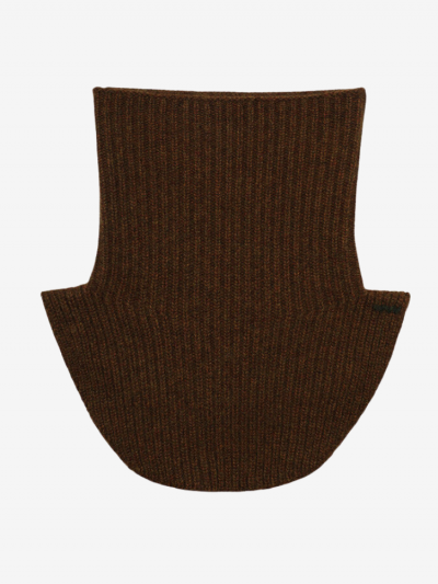 Col KOON 100% cachemire 6 fils wood marron. Boutique Mademoiselle Louise - Melle Louise.