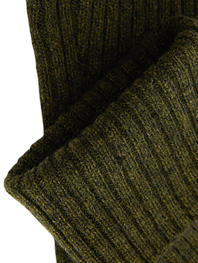 Mitaines KOON 100% cachemire 6 fils couleur kaki. Boutique Mademoiselle Louise - Melle Louise.