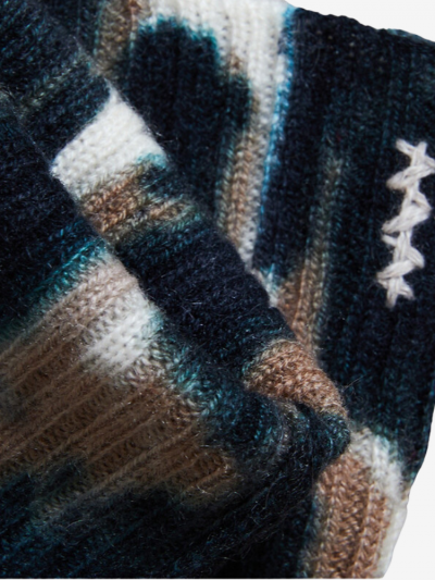 Mitaines KOON 100% cachemire 6 fils couleur léopard. Boutique Mademoiselle Louise - Melle Louise.