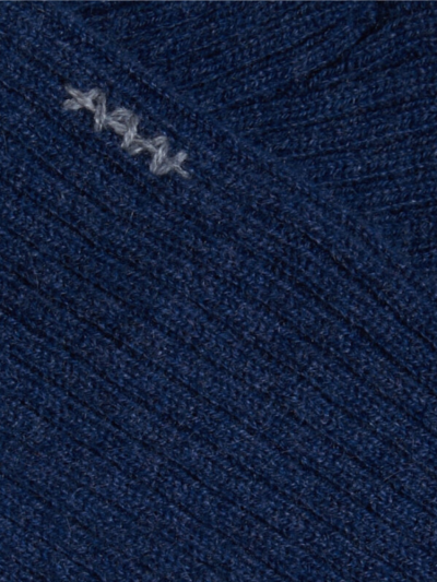 Mitaines KOON 100% cachemire 6 fils couleur Denim. Boutique Mademoiselle Louise - Melle Louise.