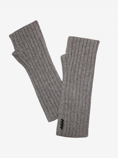 Mitaines KOON 100% cachemire 12 fils couleur beige X Veronica Loubry. Boutique Mademoiselle Louise - Melle Louise.