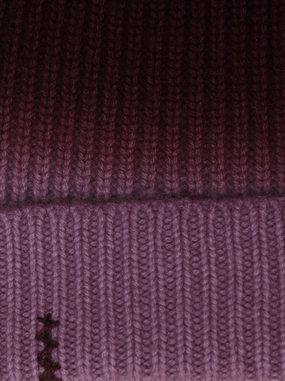 Bonnet KOON 100% cachemire 6 fils couleur deep dye plum prune. Boutique Mademoiselle Louise - Melle Louise. 2