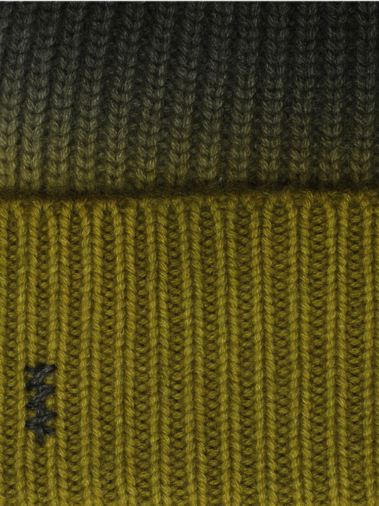 Bonnet KOON 100% cachemire 6 fils couleur deep dye kaki. Boutique Mademoiselle Louise - Melle Louise.