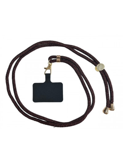 Cordon téléphone avec sa lanière réglable, s'adapte avec tout types de téléphone. Boutique Mademoiselle Louise - Melle Louise.