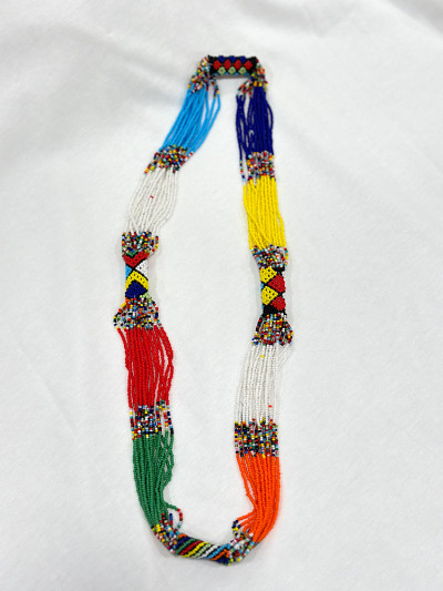 Collier en perles multicolore multi rangs. Collier style bohème & chic. Mademoiselle Louise.