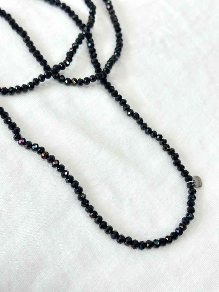 Collier et bracelet SUMMER noir