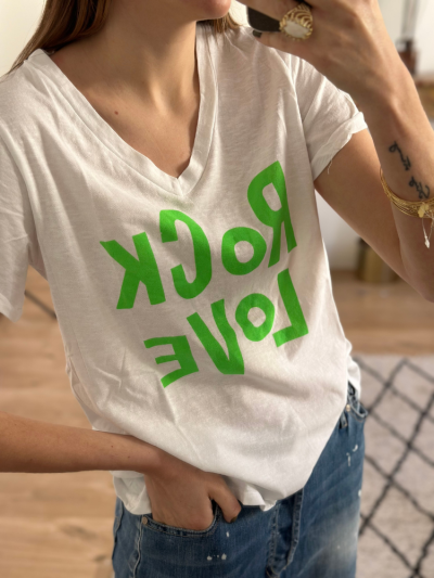 T-shirt ROCK vert