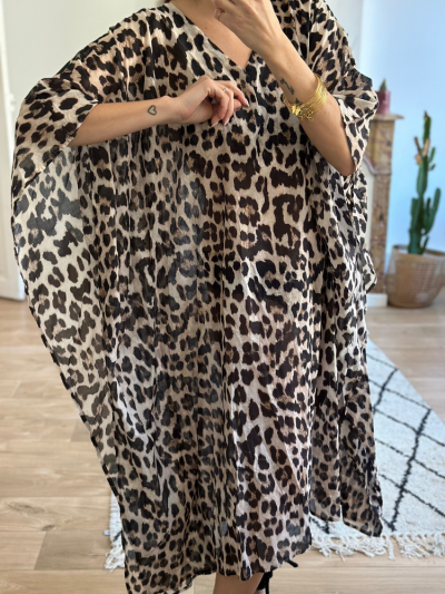Robe MATHILDE léopard