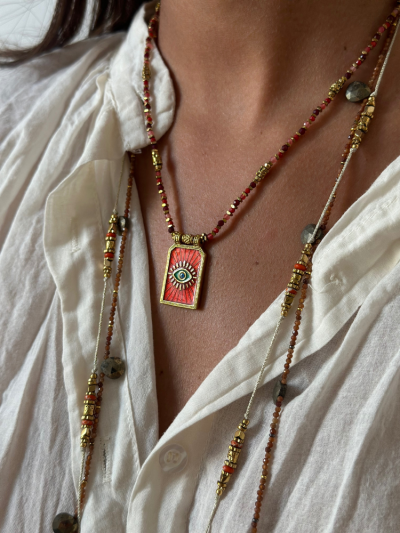 Sautoir MARCELLO café