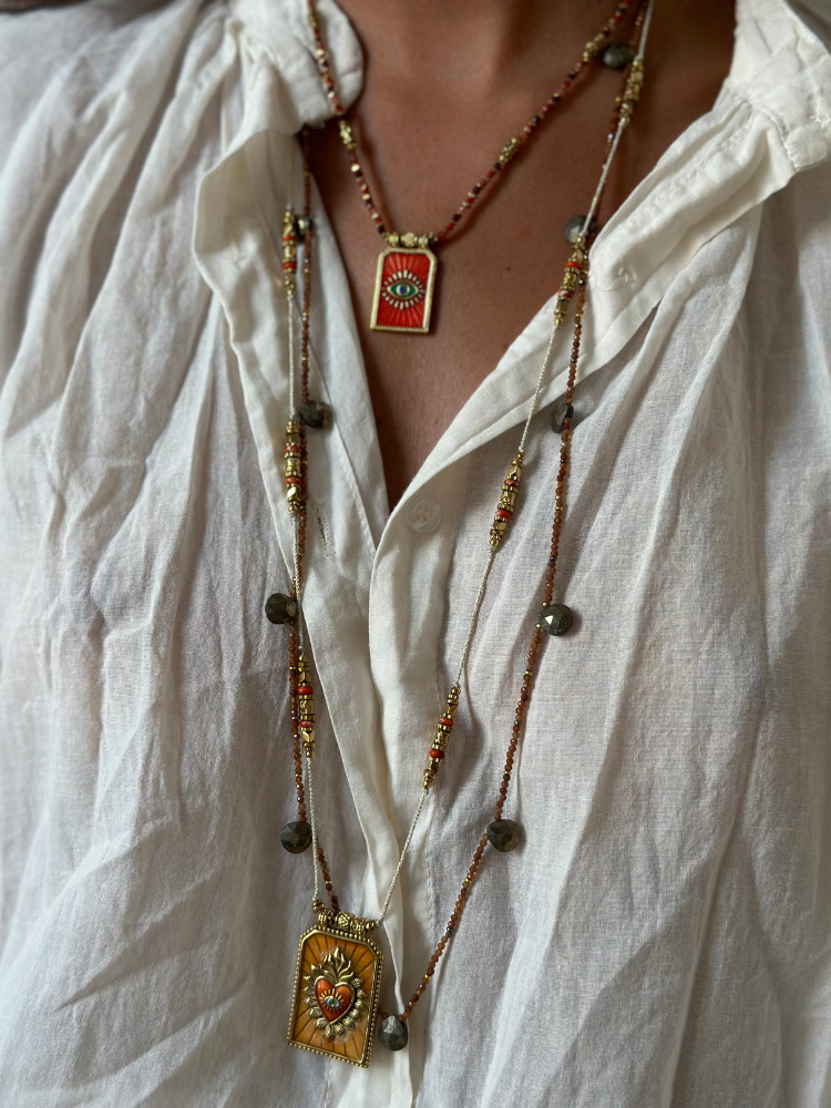 Sautoir MARCELLO café