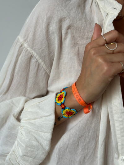 Bracelet MAYA fleur turquoise