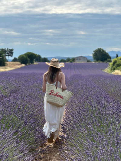 Panier BOHEME rouge 2