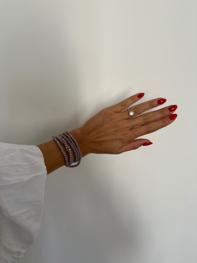 Collier et bracelet SUMMER parme