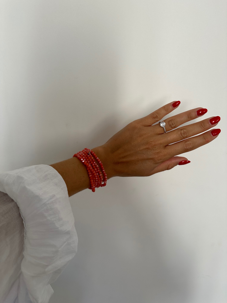 Collier et bracelet SUMMER saumon