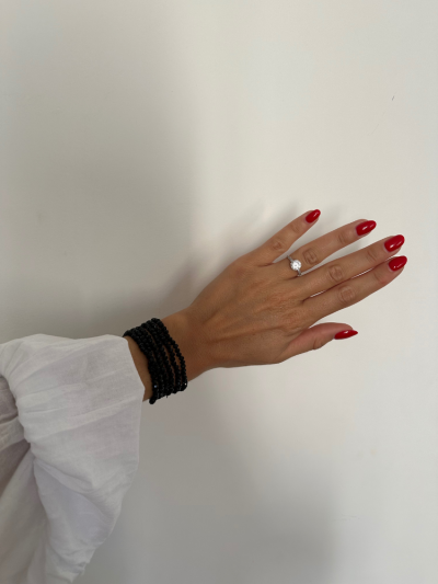 Collier et bracelet SUMMER noir