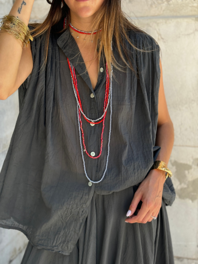 Collier et bracelet SUMMER corail