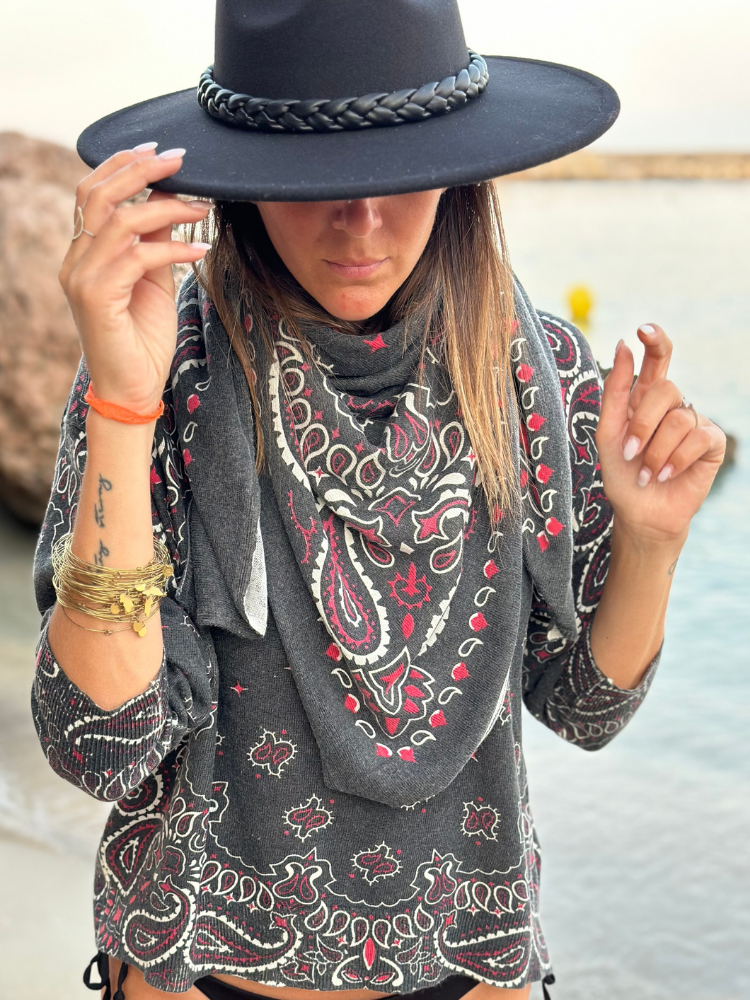Foulard ELYA carbone