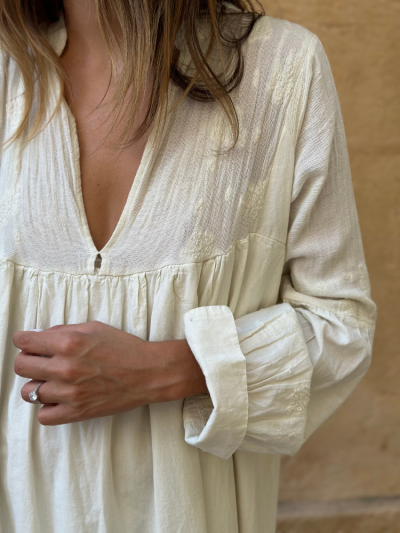 Robe ELEONOR écru