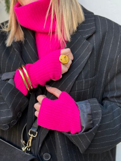 Mitaines KOON rose fluo