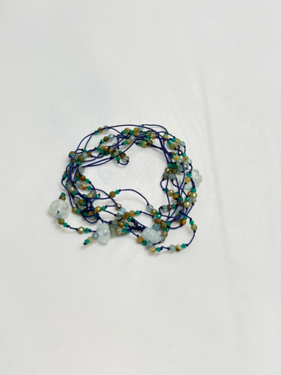 Sautoir BAZIL aqua 2