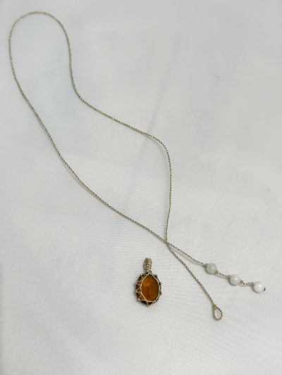 Pendentif SUGAR quartz miel