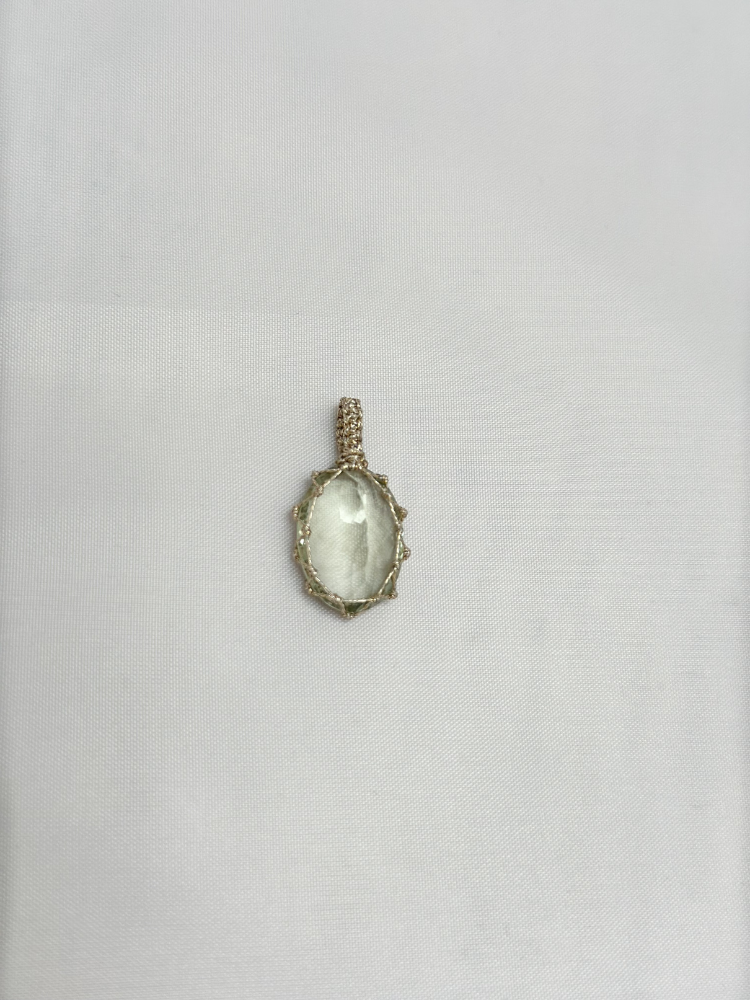 Pendentif SUGAR améthyste verte